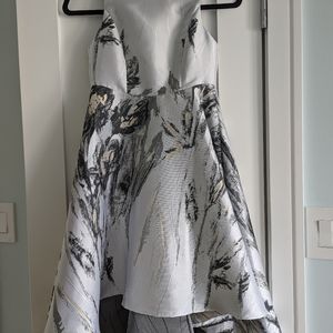 Girls 11y to 12y party dress, BlinkBlank, colors grey, silverish, gold metallic